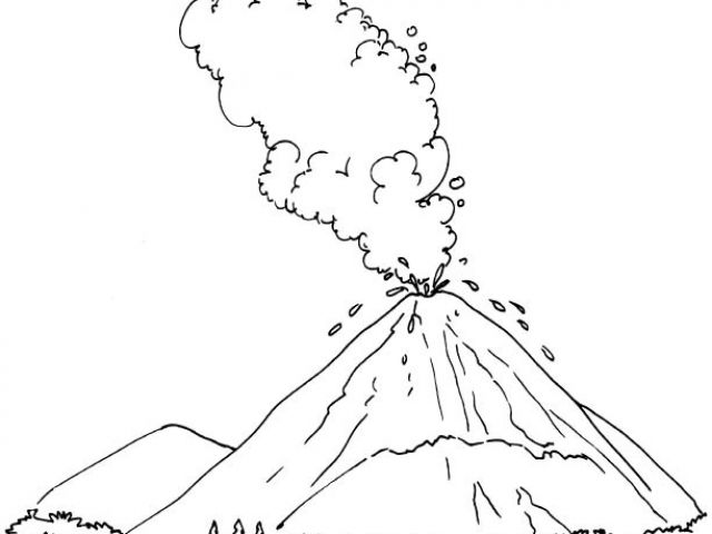 Coloriage Volcans Imprimer Volcan 52 Nature Coloriages Imprimer