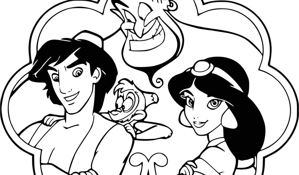 Dessin Coloriage Aladdin Coloriage Aladdin Coloriage Aladdin Jasmine