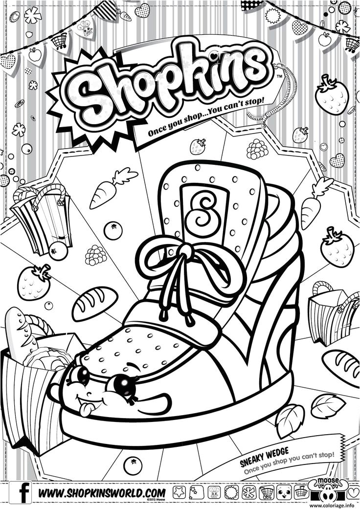 Shopkins Coloring Pages Season 2 Sneaky Wedge