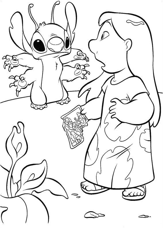 Coloriage Dessins Dessins   imprimer et la couleur en ligne Lilo et Stitch 7