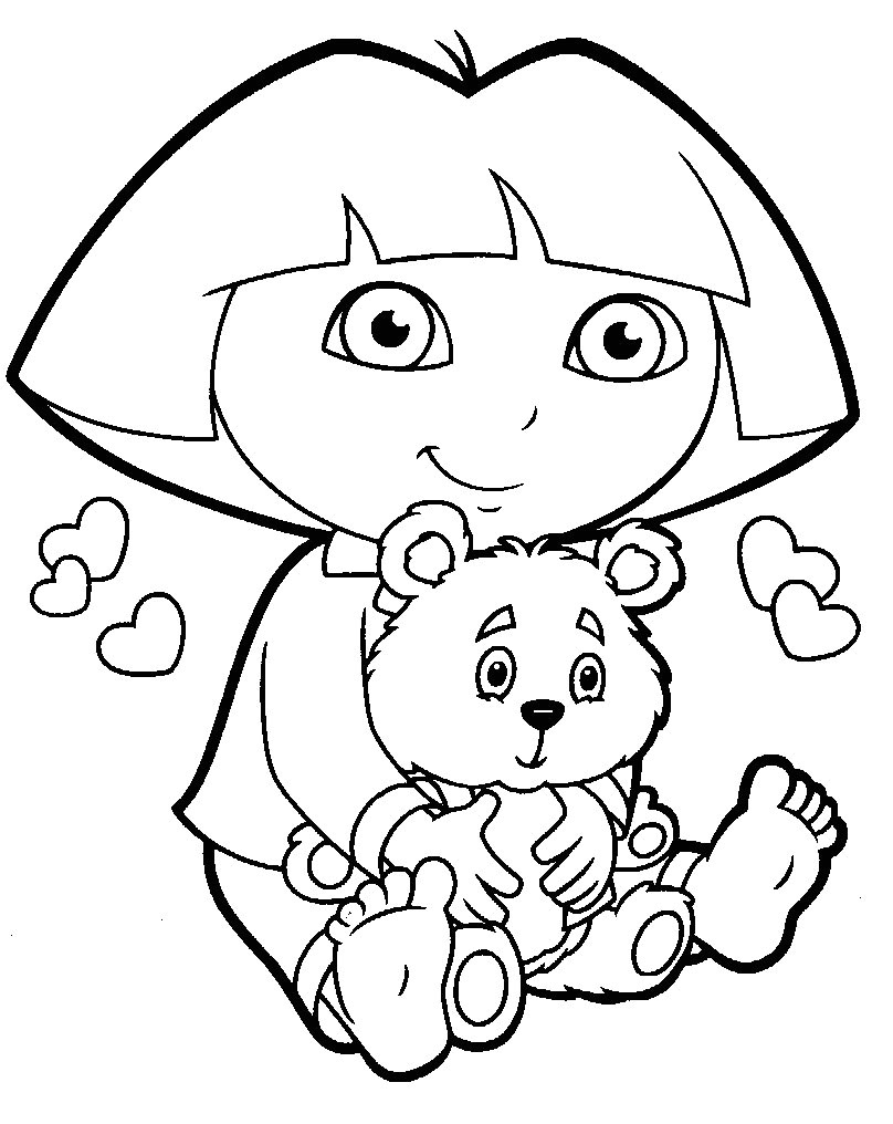 dessin de coloriage Dora gratuit CP