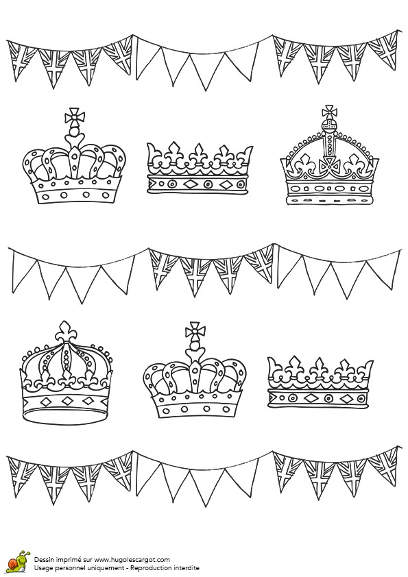 coloriage couronne reine d angleterre