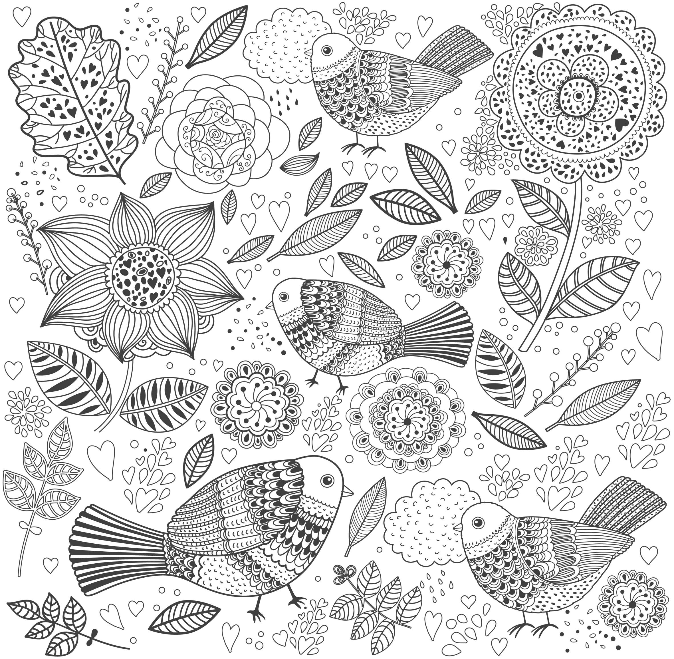 Des coloriages anti stress en printable gratuit