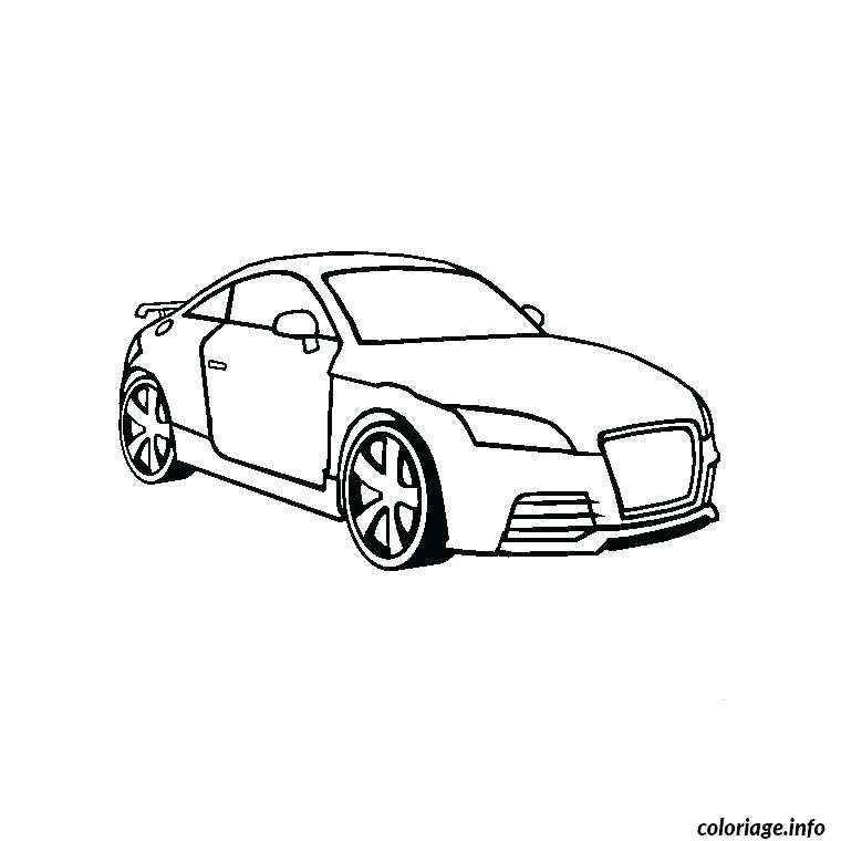 Coloriage Audi R 8 A Imprimer