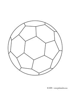 Coloriage d un ballon de foot Un dessin pour tous les fans de sport   imprimer gratuitement ou colorier en ligne sur hellokids
