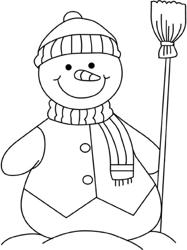 dessin bonhome de neige