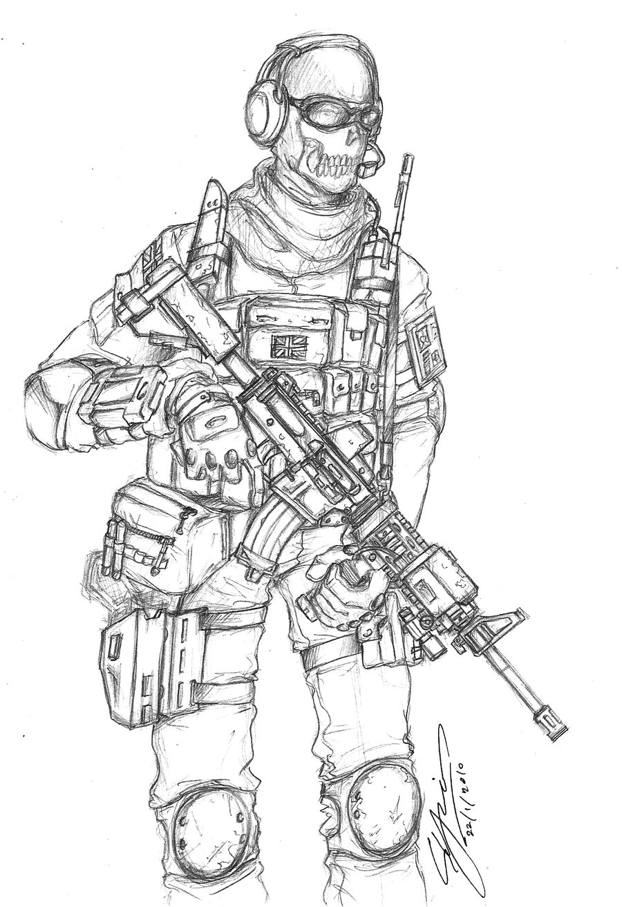 COD Modern warfare 2 Ghost by jellovicious