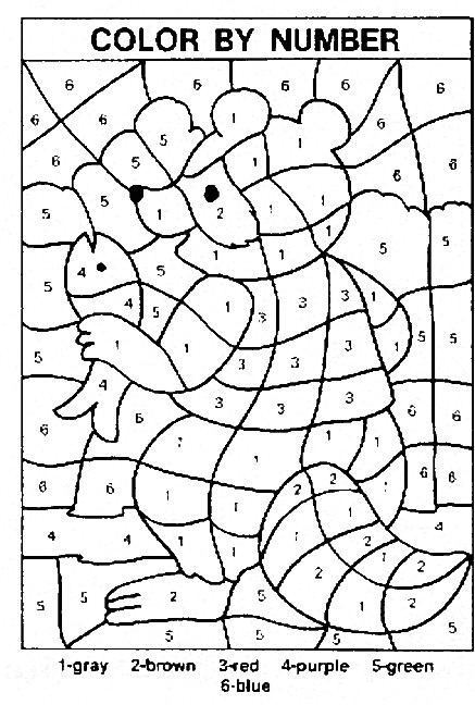 Learning Color By Number coloring pages for kids Coloriage ChiffreColoriage