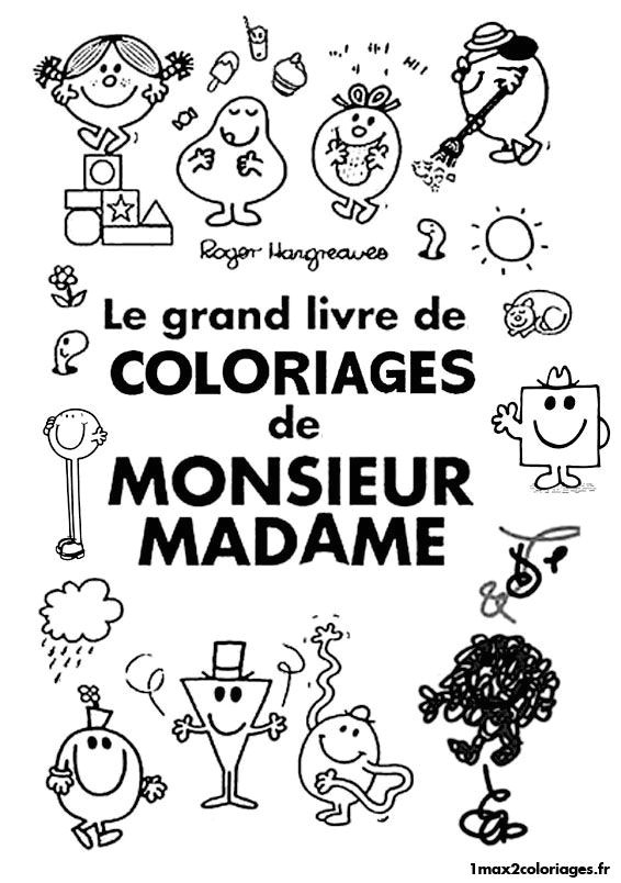 des coloriages monsieur madame