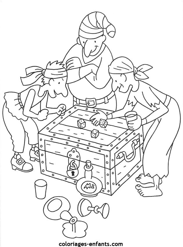 Les coloriages de pirates