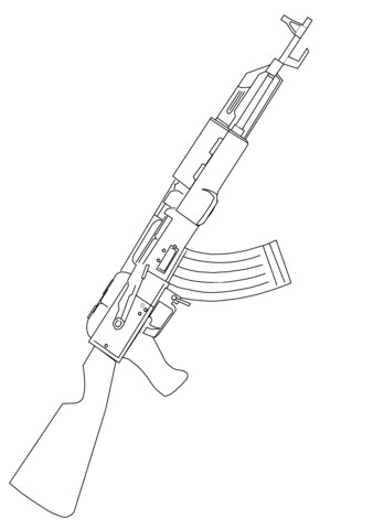 AK 47 gev¦r Tegninger