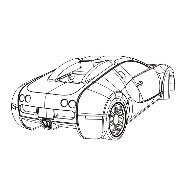 Coloriage Bugatti