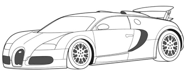 Bugatti Veyron Super Car Coloring Page Bugatti car coloring pages