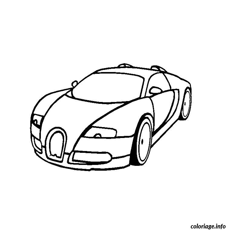 Coloriage Bugatti Veyron Dessin   Imprimer