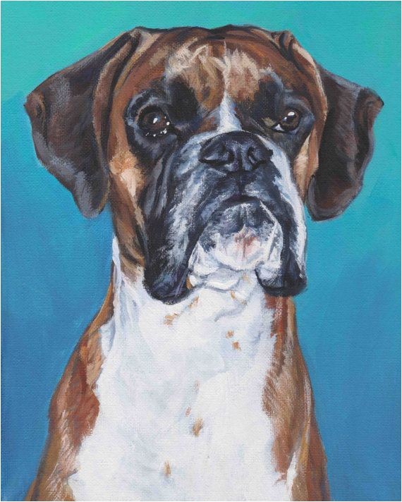 BOXER chien toile impression de Shepard LA peinture par TheDogLover