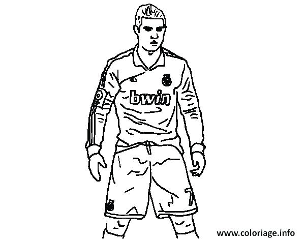 Coloriage Cristiano Ronaldo Real Madrid Victoire Position But Dessin Coloriages Mysteres Tome 2 A Imprimer