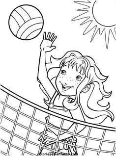 Les coloriages de volley sur coloriages enfants