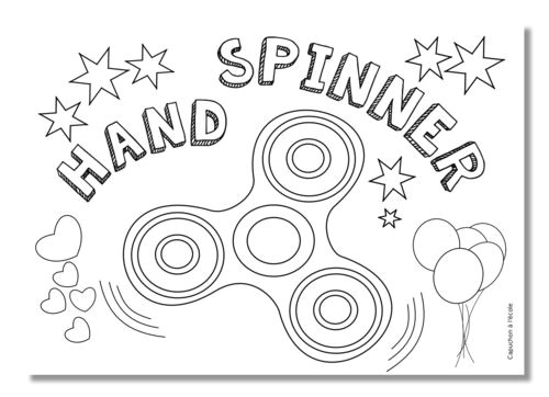 Coloriage du hand spinner