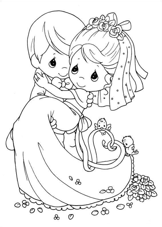 coloriage mariés coloriage mariage activité enfants mariage
