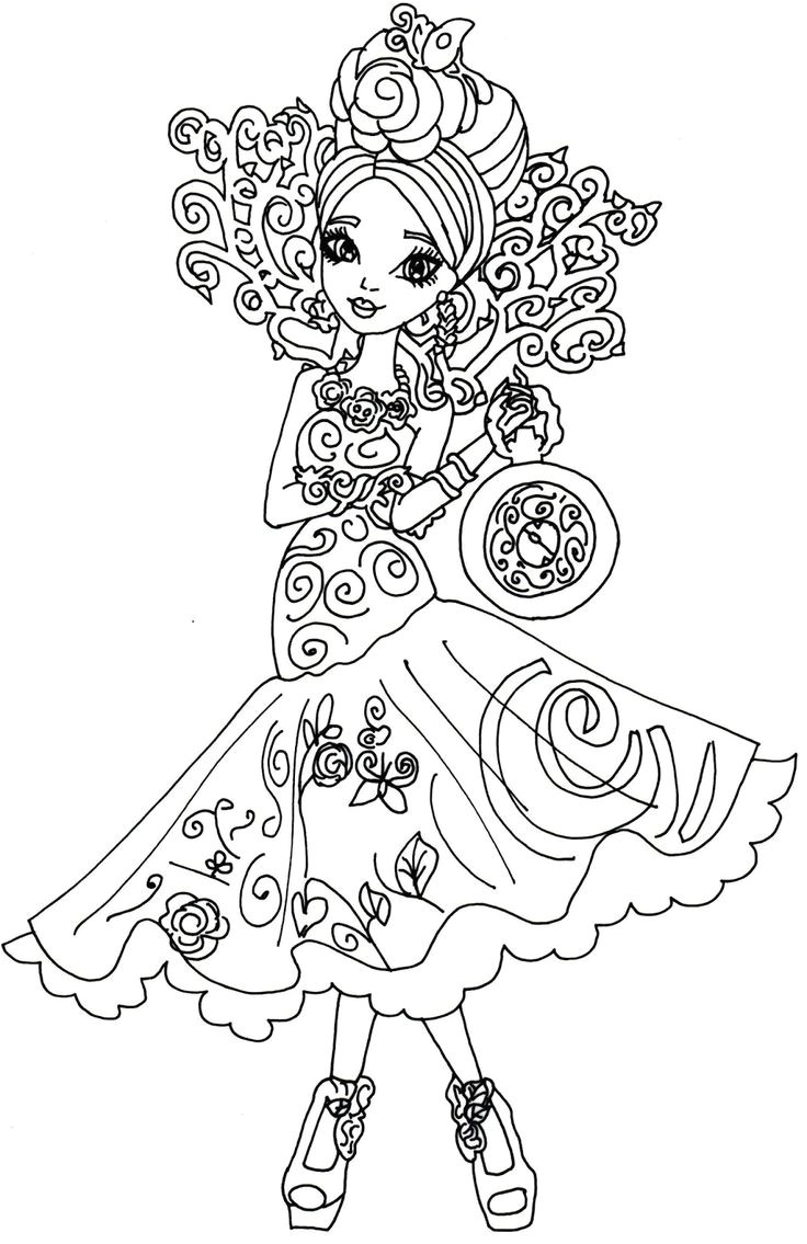 Briar Beauty Way Too Wonderland Ever After High · ColoriagesLivres 