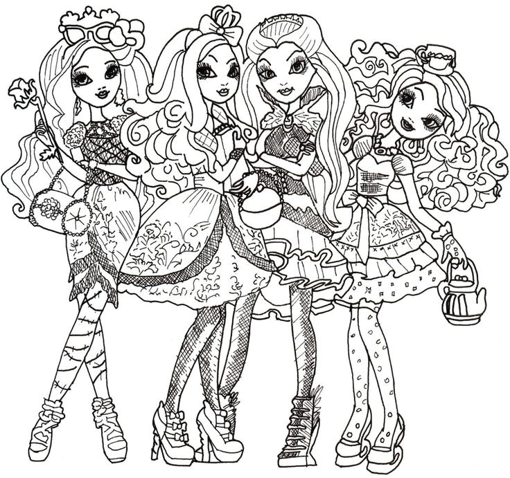 ever after high coloriage