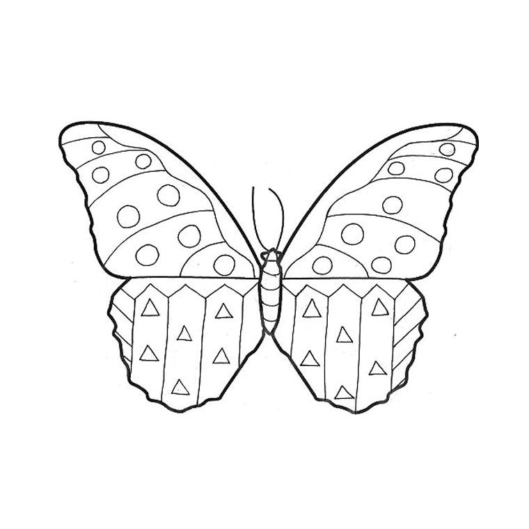 Coloriage Papillon Maternelle a Imprimer Gratuit