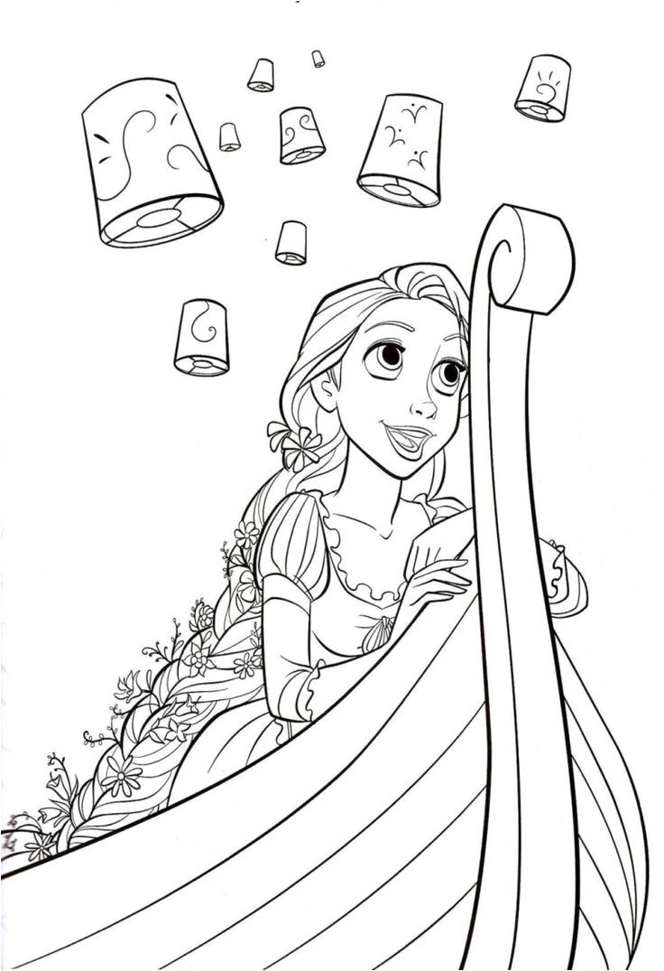 Disney Tangled Pascal Coloring Pages