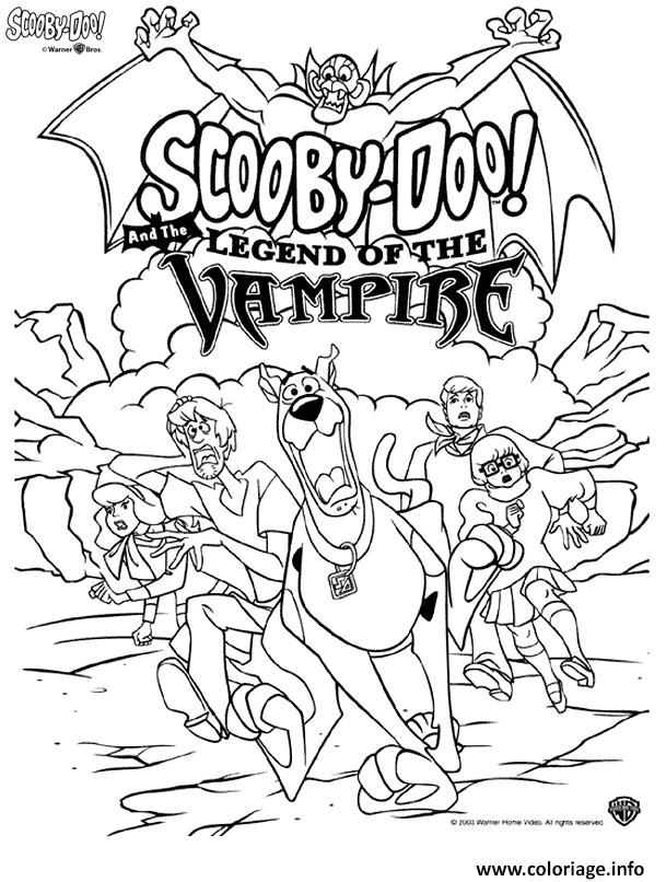 Coloriage Scooby Doo Vampire Jalloween Dessin   Imprimer