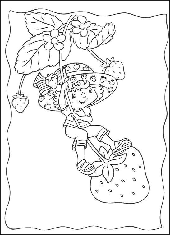 Coloriage Dessins Dessins   imprimer et la couleur en ligne Strawberry Shortcake 12