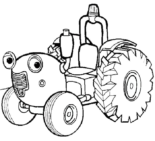 Coloriage Tracteur Tom