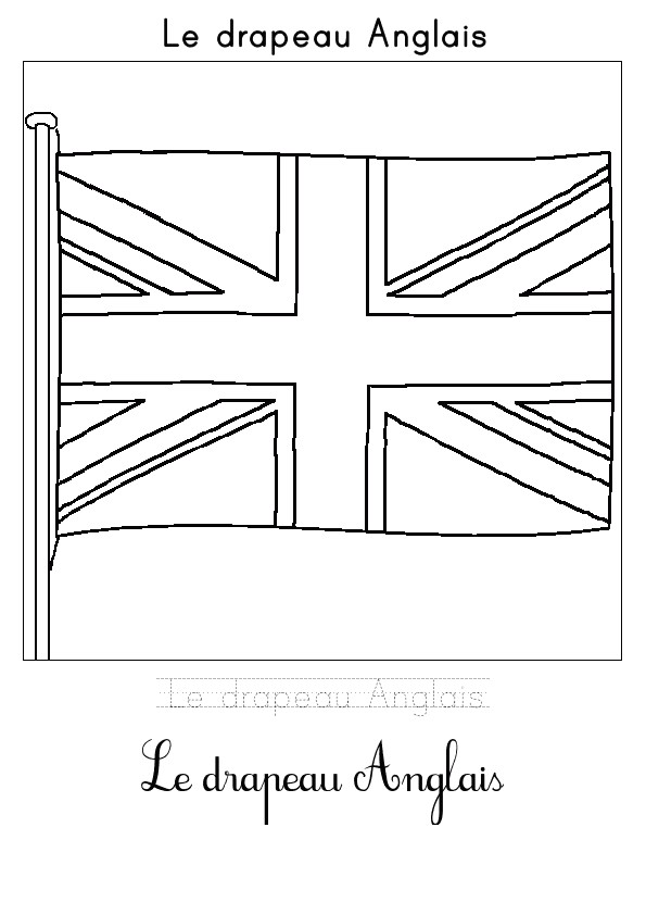 Coloriages le drapeau du royaume uni colorier for Coloriage drapeau anglais imprimer Coloriage drapeaux