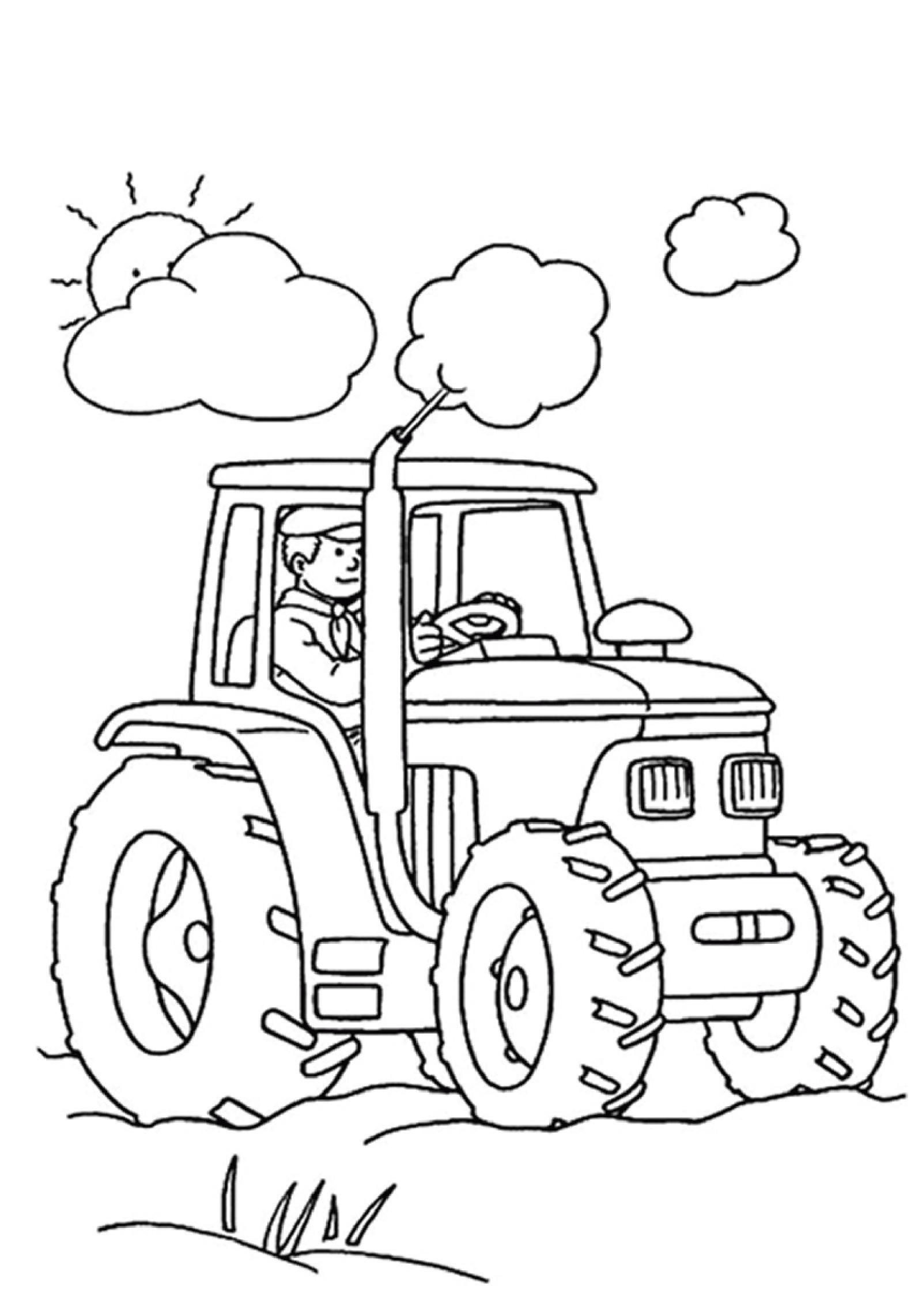 Coloriage Tracteur Ensileuse Superbe graphie Dessin Tracteur A Chenille