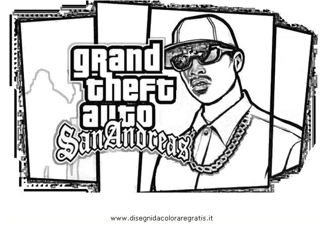 GTA 5 coloring pages for boys