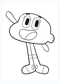 darwin gumball Colouring Pages