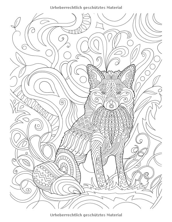 Fox coloring page