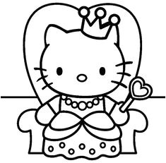 Coloriage Hello Kitty   colorier Dessin   imprimer