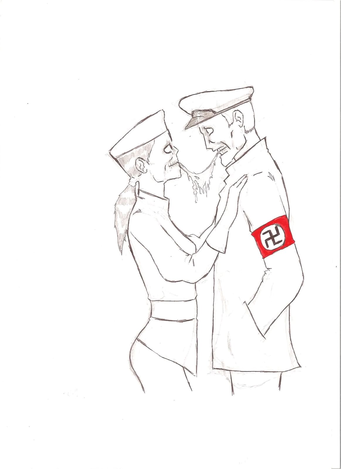 1163x1599 I drew Nazi Zombie couples Impressions D