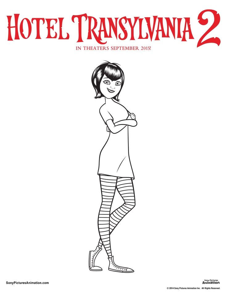 Hotel transylvania 2 colouring pages mavis colouring sheet perfect for Halloween