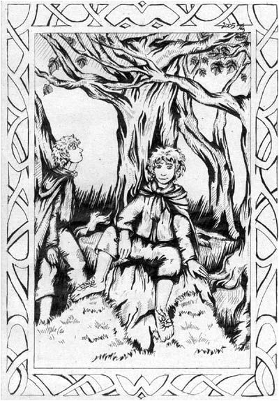 Merry and Pip in Fangorn by AngelFromHungaryviantart on deviantART · ColoriageTerre Du MilieuTolkienLe Seigneur Des Anneaux