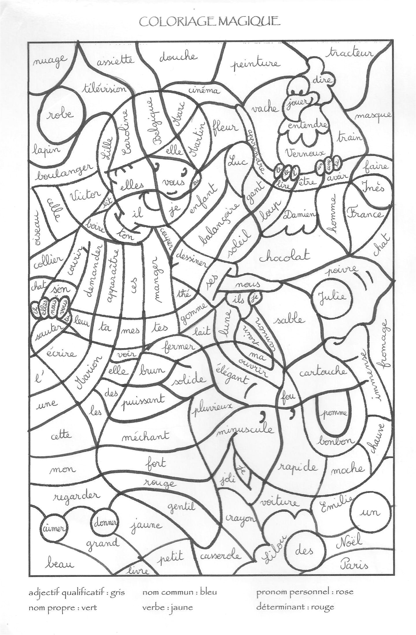 coloriage Coloriage magique 2