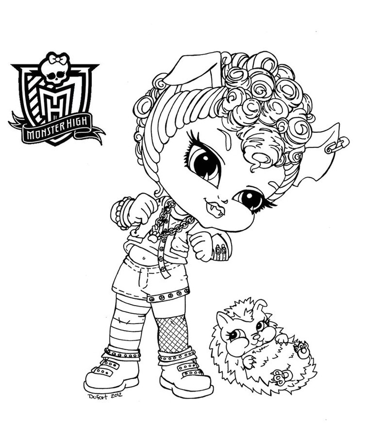 Coloriage Magique Monster High Coloriage Monster High Baby Rochelle