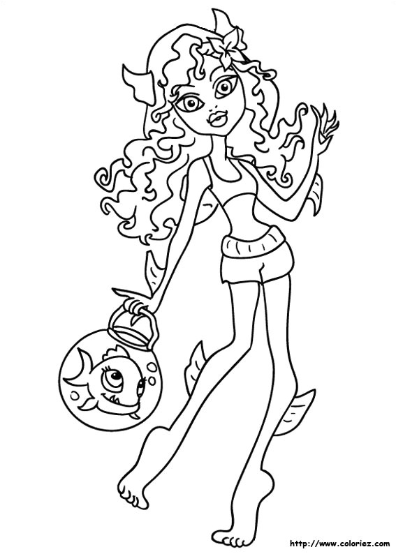 coloriage monster high lagoona blue1