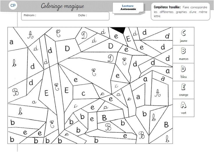 Coloriage Magique Cp   colorier Dessin   imprimer