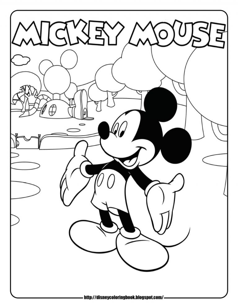 Coloriage Maison De Mickey à Imprimer Dessin Coloriage La Maison De