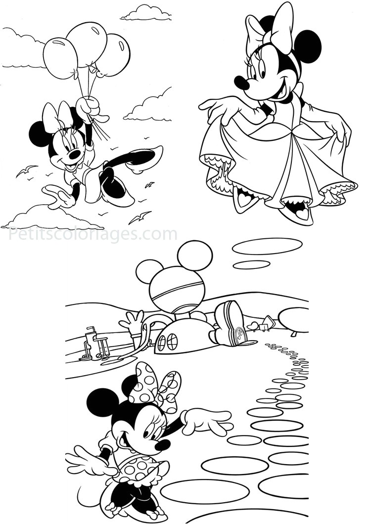Coloriage Maison De Mickey € Imprimer
