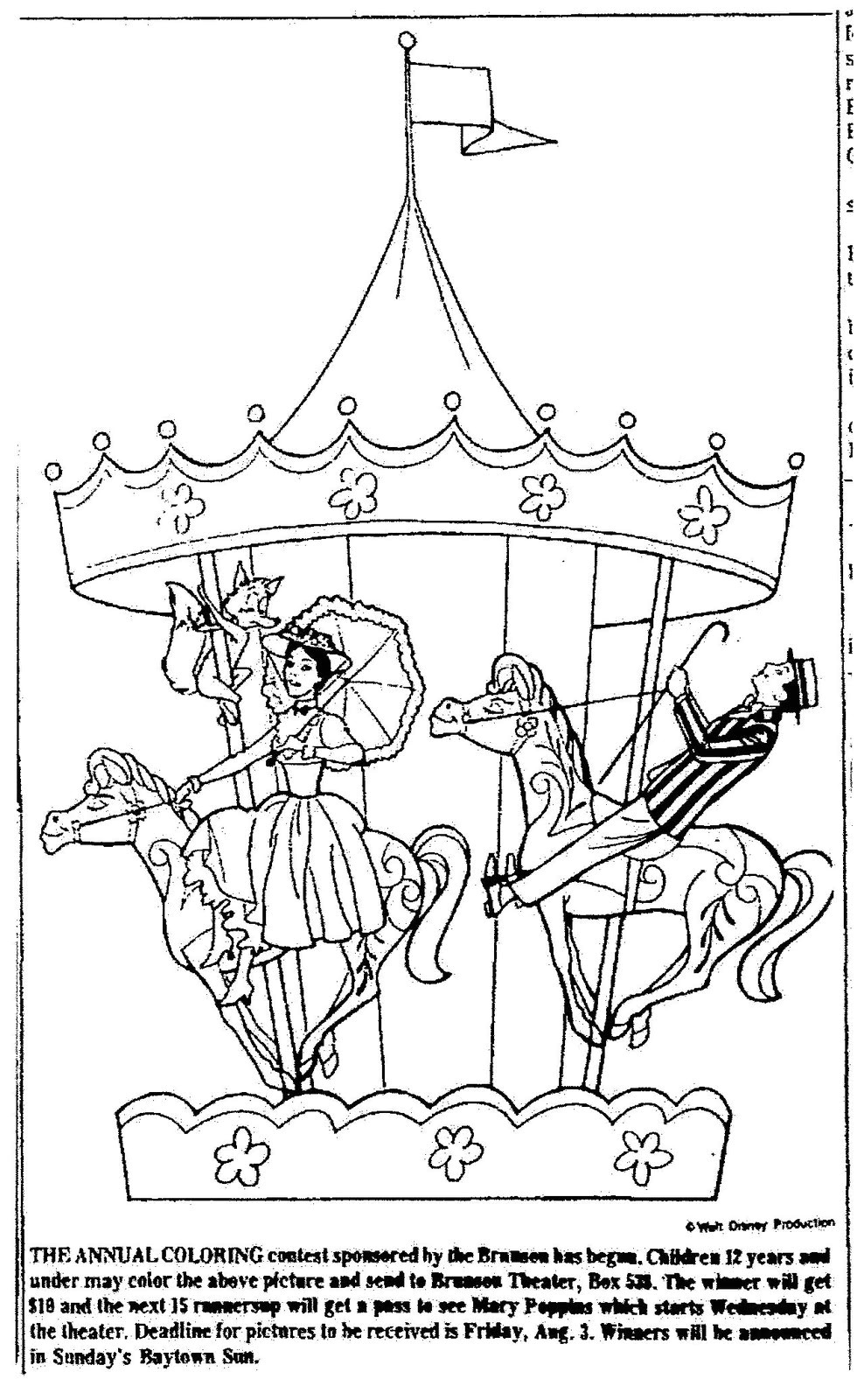 Lovely Design Ideas Mary Poppins Coloring Pages Free High Quality For Seguridadip Co