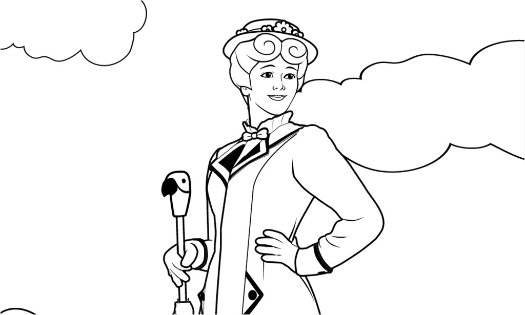 Pleasurable Inspiration Mary Poppins Coloring Pages Page Home