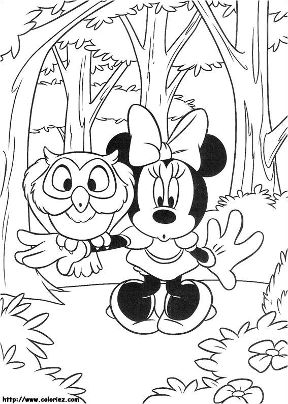 coloriage 7 dessin Minnie