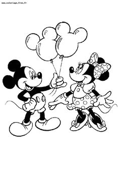 mickey pluto Coloriage