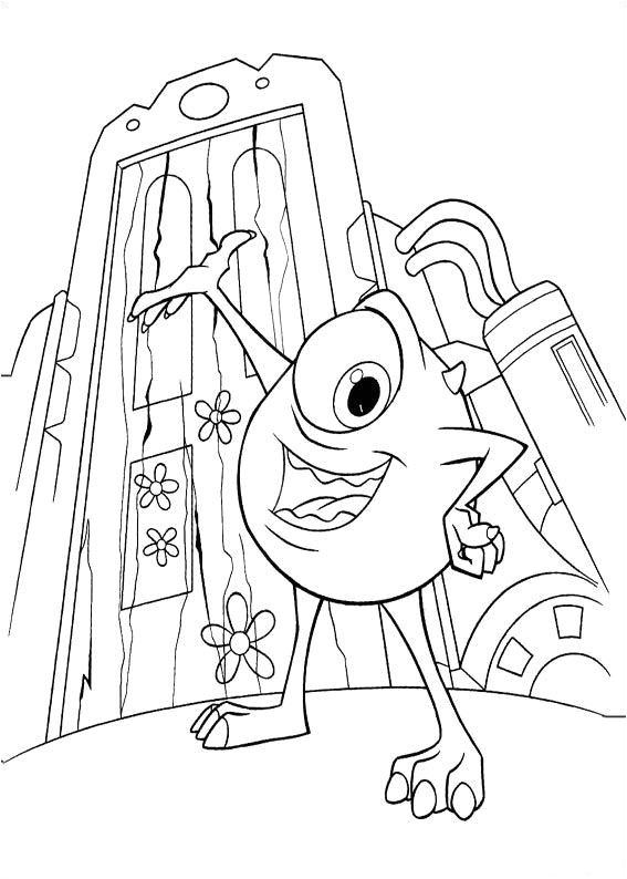 Monsters Inc University Coloring Pages 66